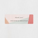 "Eleanor" - Wedding Favor Stickers in Rose by Creative Parasol - Front