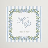 "Pillowy border" - Wedding Favor Stickers in Ocean by Creo Study - Front