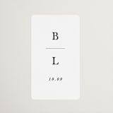 "Paire" - Wedding Favor Stickers in Tuxedo by Kate Ahn - Front