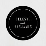 "Everlasting" - Wedding Favor Stickers in Cotton by FRANI - Front