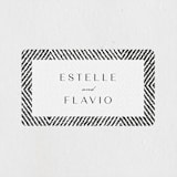 "Elegant Ethno" - Wedding Favor Stickers in Noir by FRANI - Front