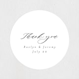"Minimalist Photo" - Wedding Favor Stickers in Ivory by Nicole Walsh - Front
