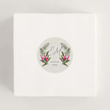"Tropical garden" - Wedding Favor Stickers in Lime by Elly - In use