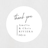 "Opera" - Wedding Favor Stickers in Tuxedo by Jackie Mangiolino - Front