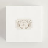 "Charming" - Wedding Favor Stickers in Almond by GeekInk Design - In use