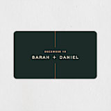 "Top to Bottom" - Wedding Favor Stickers in Evergreen by Kindred Fields - Front