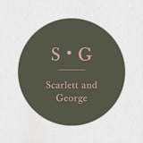 "Simple Type" - Wedding Favor Stickers in Olive Branch by Stacey Meacham - Front