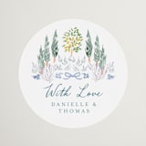 "Vineyard Love" - Wedding Favor Stickers in Summer by Petra Kern - Front