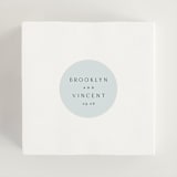 "Merryvale" - Wedding Favor Stickers in Sky by Kelly Schmidt - In use