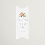 "Chelsea" - Wedding Favor Stickers in Hibiscus by Everett Paper Goods - Front