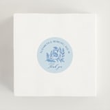 "Porcelain Floral" - Wedding Favor Stickers in Porcelain by Elly - In use
