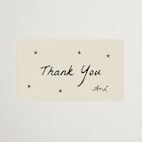 "Roses" - Wedding Favor Stickers in Vanilla by Ani Somi - Front
