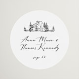 "Southern Soul" - Wedding Favor Stickers in Cloudy by Sherley Ferreira - Front