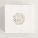 "floral stamp" - Wedding Favor Stickers in Ivory by Baumbirdy - In use