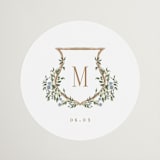 "Arbour" - Wedding Favor Stickers in Lake by Leah Bisch - Front