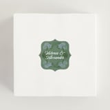 "Vintage Sketched" - Wedding Favor Stickers in Wisteria by Jenna Holcomb - In use