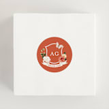 "Fleur" - Wedding Favor Stickers in Verona Sunset by Sarah Knight - In use