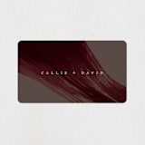 "Garnet" - Wedding Favor Stickers in Walnut by Olivia Kanaley Inman - Front