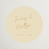 "Ink scribble" - Wedding Favor Stickers in Honey by Adelyn T. - Front