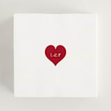 "Red Hearts" - Wedding Favor Stickers in Champagne by Helena Vitto - In use