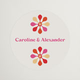 "Pop love" - Wedding Favor Stickers in New York by Bethania Lima - Front