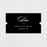 "Waltz" - Wedding Favor Stickers in Tuxedo by Lori Wemple - Front