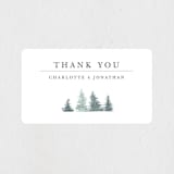 "painted woods" - Wedding Favor Stickers in Rain by Anne Kostecki - Front