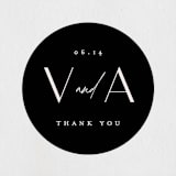 "Ascent" - Wedding Favor Stickers in Ecru by Erica Krystek - Front