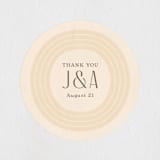 "Chuppah Arch" - Wedding Favor Stickers in Desert Sun by Laura Bolter - Front