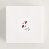 "Two Hearts" - Wedding Favor Stickers in Lily by Pati Cascino - In Use