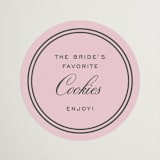 "Nola" - Wedding Favor Stickers in Peony by Megan Davis - Front