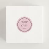 "Nola" - Wedding Favor Stickers in Peony by Megan Davis - In Use