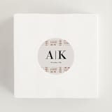 "Amari" - Wedding Favor Stickers in Ivory by Oma N. Ramkhelawan - In Use