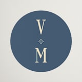"Woven" - Wedding Favor Stickers in Navy by Baumbirdy - Front