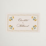 "Tuileries" - Wedding Favor Stickers in Golden by Claudia Orengo - Front