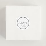 "Lustre" - Wedding Favor Stickers in Cloud by Nicole Walsh - In use