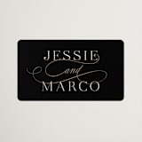 "Black Tie Affair" - Wedding Favor Stickers in Onyx by Hooray Creative - Front