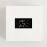 "Black Tie Affair" - Wedding Favor Stickers in Onyx by Hooray Creative - In use