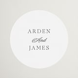 "Opulence" - Wedding Favor Stickers in Pearl by Stacey Meacham - Front