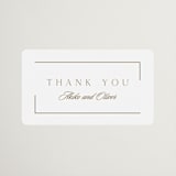 "The Gallery" - Wedding Favor Stickers in Quartz by Kristie Kern - Front