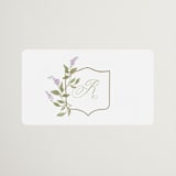 "Marmont" - Wedding Favor Stickers in Lilac by Kristie Kern - Front