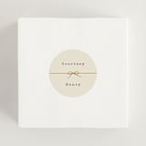 "Bow Tie" - Wedding Favor Stickers in Ivory by Baumbirdy - In use