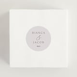 "Eloquent" - Wedding Favor Stickers in Ivory by Angela Thompson - In use