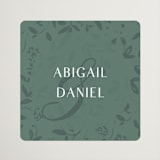 "Southern Romance" - Wedding Favor Stickers in Eucalyptus by Simona Camp - Front
