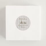 "Mountain Love" - Wedding Favor Stickers in Dew by Petra Kern - In use