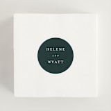 "Style and grace" - Wedding Favor Stickers in Forest by Stacey Meacham - In use