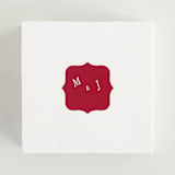 "Amore" - Wedding Favor Stickers in Snow by Ani Somi - In use