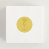 "Bloom" - Wedding Favor Stickers in Caribbean Citrus by Morgan Kendall - In use