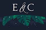 "Paradise" - Wedding Favor Stickers in Midnight Ocean by GeekInk Design - In Use