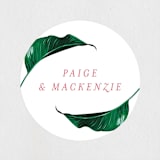 "Mod Palm" - Wedding Favor Stickers in Pearl by Erin Hodges - Front